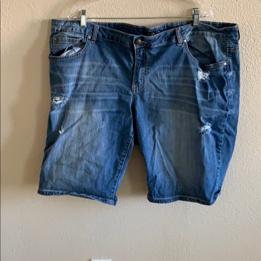 Denim shorts